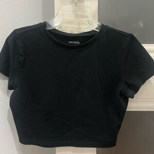 Wild Fable Black Crop Top